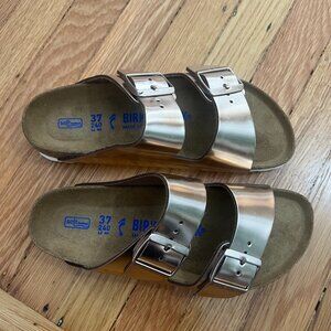 Arizona Rose Gold Birkenstocks